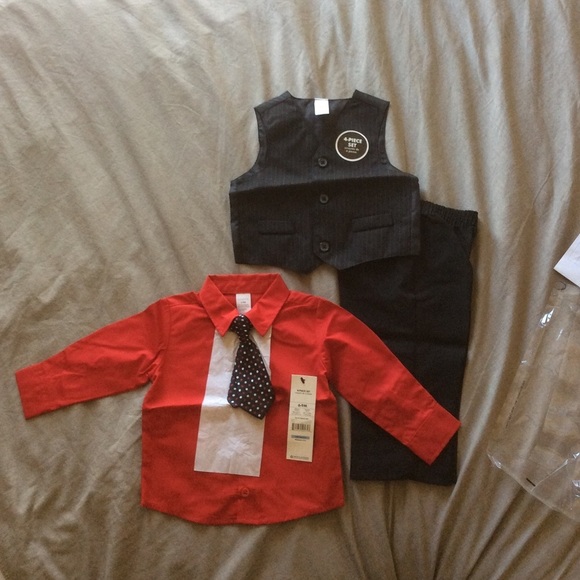 George Toddler Boy 4-Piece Dressy Vest Set - Picture 2 of 5